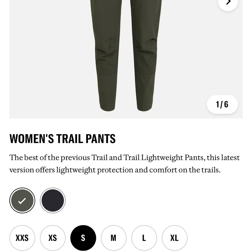 Rapha Women’s MTB Trail Pants in size Small, olive green. In perfect condition! - Picture 3 of 13